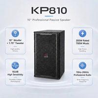 Speaker Karaoke Profesional 10 Inch 350W PA Loudspeaker dengan Tweeter 1.75 Inch untuk Sistem Suara Klub dan Panggung