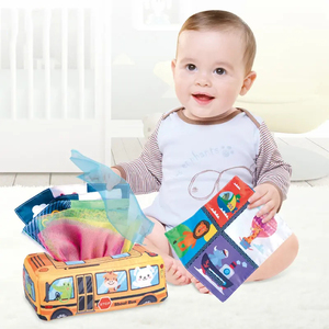 Vente chaude bébé boîte à mouchoirs doux en peluche haute sensorielle jouets éducatifs apprentissage pour boîte à mouchoirs magique pour <span class=keywords><strong>les</strong></span> enfants - Product Image 2