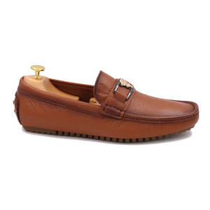 Chaussures plates en cuir pleine fleur à la mode pour les nouveaux mocassins décontractés et de bureau - Product Image 1