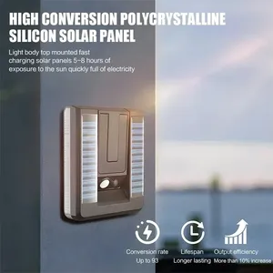 <span class=keywords><strong>Lampe</strong></span> murale <span class=keywords><strong>LED</strong></span> pliable à détecteur de mouvement <span class=keywords><strong>solaire</strong></span>, éclairage extérieur, lumières de garage, éclairage de sécurité pour cour, jardin, clôture, décoration de hangar - Product Image 5