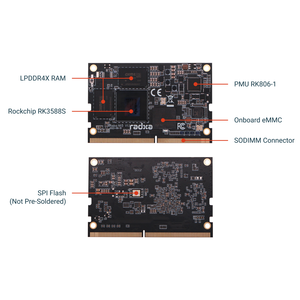 Module de calcul 8 cœurs NX5 RK3588S, HDMI 8K, SODIMM 260 broches, connecteur doré, ordinateur monocarte Radxa - Product Image 5