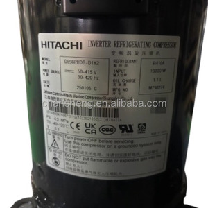 Compresseur de type vortex à onduleur CC <span class=keywords><strong>HITACHI</strong></span> DE98PHDG-D1Y2 10 kW 220 V/50 Hz Alimentation triphasée Acier inoxydable Réfrigérant - Product Image 1