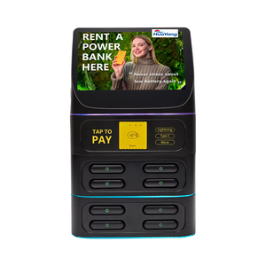 Distributeur automatique de batteries externes avec écran publicitaire 8 emplacements, station de <span class=keywords><strong>location</strong></span> de batteries externes avec système de point de vente et lecteur de cartes - Product Image 2