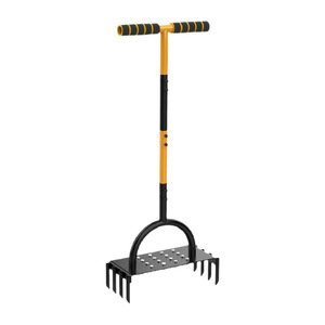 Aérateur de pelouse en acier au carbone, profondeur de 15 cm, décompacteur de sol amélioré 2 en 1 pour l'entretien des pelouses - Product Image 2