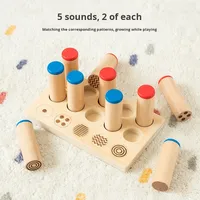 Jouets éducatifs sensoriels en bois Weixuan pour l'intégration sensorielle, 5-7 ans, entraînement cognitif, auditif et tactile, éducation précoce