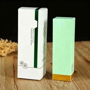 Caja de Cartulina Blanca con Lámina Dorada Personalizada de Fábrica, Empaque de Cartulina de Lujo para Productos de Cuidado del Cabello y Belleza - Product Image 3