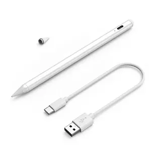 Caneta capacitiva apple pencil, caneta stylus de ponta atualizada para apple ipad