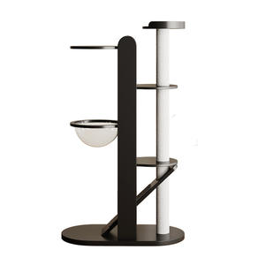 Moderne Luxe Massief Hout En <span class=keywords><strong>Sisal</strong></span> Milieuvriendelijke Kattenspeeltoren Met Grote Krabpalen Voor Alle Seizoenen - Product Image 4