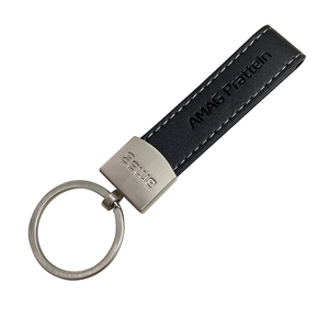 Móc Khóa Da Khuôn Hàng Tồn Kho Từ Nhà Máy Móc Khóa Da Thật Giả Logo Bằng Hợp Kim Kẽm Tùy Chỉnh - Product Image 1