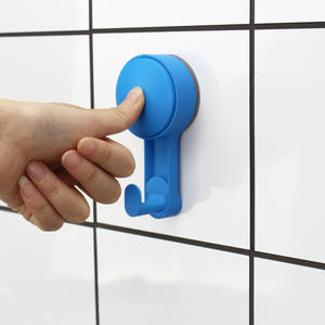 Nuevos ganchos de succión para cocina y baño, ganchos de succión para cuarto de ducha montados en la pared, ganchos de ventosa de plástico <span class=keywords><strong>azul</strong></span> - Product Image 1