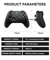 Manette de jeu sans fil directe d'usine pour PS4, Switch, téléphone portable, PC, TV, manette de jeu à vibration
