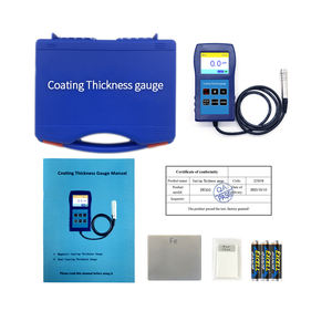 DR360デジタルコーティング厚さゲージメーター金属プラスチック表面測定用5mm凸凸半径曲率鋼 - Product Image 5