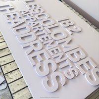 Lettres en PVC personnalisées, alphabet découpé au laser, lettres en acrylique transparent, enseignes personnalisées avec logo, lettres pour enseignes de magasin
