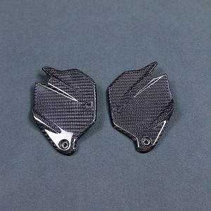 Protection de talon en fibre de carbone sèche 3K, finition brillante, tissage sergé, légère, résistante aux rayures, pour repose-pieds latéraux, compatible F900R F900XR - Product Image 2