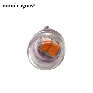 Éclairage pour flipper AC 6.3V sans scintillement BA9S # 44 # Ampoules LED violettes transparentes 47 194 555 T10 à base transparente 2SMD 5630 pour flipper - Product Image 5