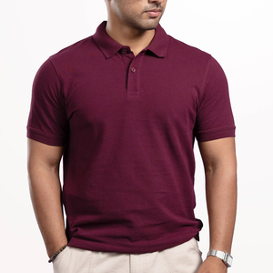 Polo de Manga Corta para Hombre, Color Sólido, Algodón, Casual, con Cuello, Cómodo para Uso Diario, Tejido Transpirable, Ropa Deportiva para Golf - Product Image 3