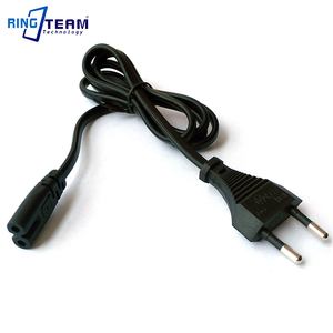 <span class=keywords><strong>Cable</strong></span> de Alimentación CA Europeo de 2 Pines OEM RingTeam, <span class=keywords><strong>Cable</strong></span> IEC C7 para Adaptador de Corriente de Cámara de Portátil, Venta al por Mayor para Países de la UE, Italia, Rusia - Product Image 2