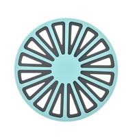 Sous-plat réversible 2-en-1 personnalisé en silicone, protecteur de plan de travail rond, support de pot robuste, support de casserole, dessous de plat