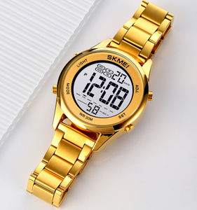 Skmei-Reloj de pulsera deportivo Digital para hombre, cronógrafo dorado de lujo, impermeable, 30 metros, precio al por mayor, 1849 - Product Image 1