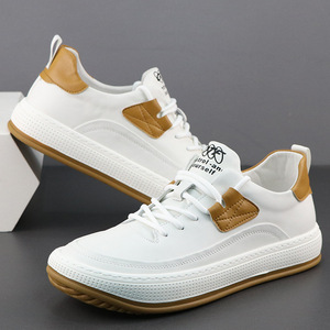 Zapatillas Casuales de Piel Auténtica en Blanco y Negro Modelo PH Personalizadas para Hombre con Servicio de Logotipo Personalizado - Product Image 4