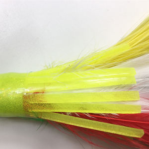 Appât en forme de calmar pour la pêche d'eau salée, 1 pièce, leurre à plumes pour la mer - Product Image 4