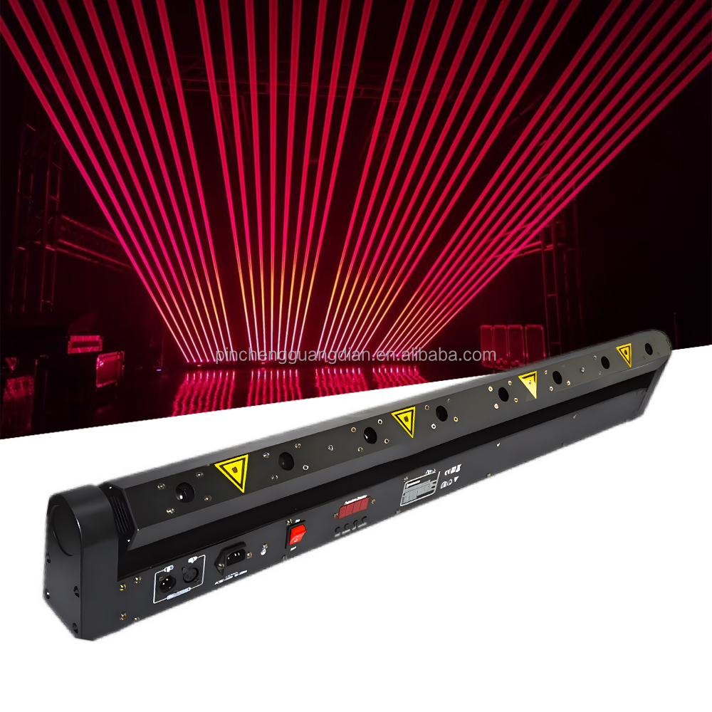 High Quality 8 Eyes Red Moving Head Laser Light Red 500Mw Laser Light Show for Dj Show Concert Party Ktv
