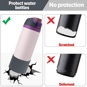 Funda protectora antideslizante para botella de agua de silicona para 24oz 32oz 40oz Drinkware Protector de parachoques inferior para FreeSip - Product Image 3
