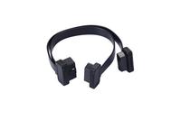 Maßgefertigtes 16-Pin OBDII Y-Kabel mit Matter Oberfläche, 4mm Abstand, Stecker-Buchse-Verbindung, PA66-Gehäuse, 90°C Betriebstemperatur, Ruisheng