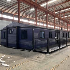 Maisons conteneurs extensibles étanches de 40 pieds, Villas préfabriquées, Kiosques, Supermarchés, Salons, Bureaux, <span class=keywords><strong>D</strong></span>éverrouillage <span class=keywords><strong>d</strong></span>'accès aux bâtiments - Product Image 4