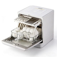 Lave-vaisselle miniature intelligent de comptoir électrique à prix avantageux, entièrement automatique, séchage et désinfection, comprimés pour lave-vaisselle