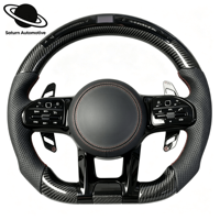 Bande lumineuse LED RPM pour le volant de Mercedes-Benz, avec bordure en fibre de carbone personnalisable AMG W223 W213 W205 W204 G63