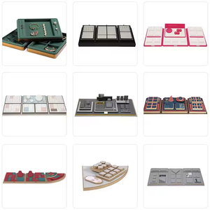 High Quality Leather Shop Jewelry Display <b>Necklace</b> <b>Ring</b> Earring Organizer Bangle Tray - Product Image 4