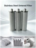 Filtro Sinterizado de Acero Inoxidable 316 316L de Alta Eficiencia, Filtro de Malla Sinterizada para Filtración de Alimentos y Bebidas