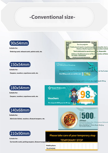 Vouchers cadeaux personnalisés imprimés avec brouillon perforé, coupons promotionnels pour entreprises - Product Image 5