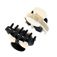 Pince à cheveux en acétate colorée avec nœud, élégante et simple, taille moyenne, pour chignon, accessoires pour cheveux pour femmes
