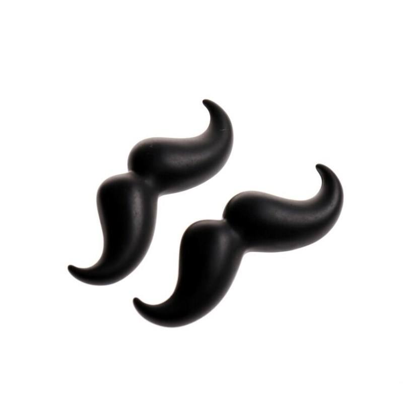 Set 4 Spille Baffi Barba Nera - Fermacravatta Vintage In Lega Di Zinco - Foto 9