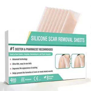 Медицинский силиконовый рулон ленты из мягкого силикона для удаления шрамов многоразовые безболезненные силиконовые листы для хирургических шрамов