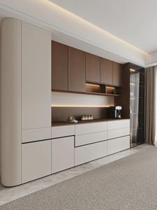 Modernes Minimalistisches Holzpaneel-Sideboard und Weinschrank für Esszimmer Küche Anpassbar Umweltfreundlich Wasserfest - Product Image 5