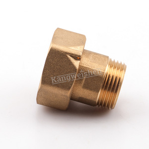 Conector de latón para contador de agua, accesorios hexagonales de rosca interna y externa, reductor de unión de cobre de 1 pulgada (4-10-6-10) - Product Image 4