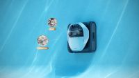 Robot nettoyeur de piscine automatique Dreame Z1Pro pour murs et lignes de délimitation de piscine, filaire, 8000 GPH, avec contrôle par application