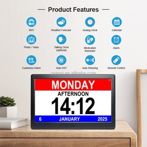 Pro 10 pollici orologio da scrivania digitale intelligente AL Harameen <span class=keywords><strong>moschea</strong></span> <span class=keywords><strong>islamica</strong></span> con musulmano Azan movimento elettronico Display del calendario - Product Image 1