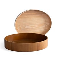 Plateau de service de luxe de haute qualité pour la décoration de la maison, matériaux naturels, plateau en bois écologique