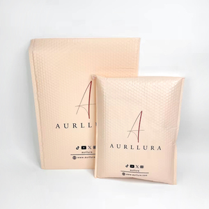 Sobre de correo acolchado con burbujas de <span class=keywords><strong>precio</strong></span> al por mayor, <span class=keywords><strong>precio</strong></span> competitivo, logotipo impreso personalizado, correo de burbujas beige para embalaje de cosméticos - Product Image 2