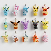 Porte-clés en peluche douce Pokémon Anime de 4 pouces, plusieurs designs, pendentif pour sac à dos