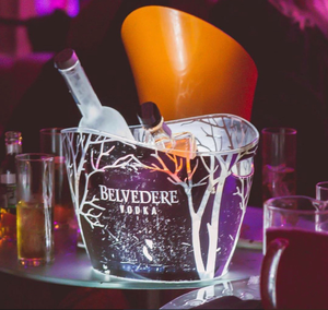 RGB Có Thể Sạc Lại LED Ánh Sáng 12-Lít Acrylic Xô Đá Thân Thiện Với Môi Đảng Hiện Đại Vodka Bia Đồ Uống Máy Tính Để Bàn Mát Kẹp Cao - Product Image 4