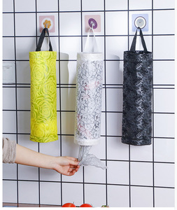 High Capacity Grocery Bag Holder Wall Mount Storage Racks Dispenser Home Kitchen Organizer Garbage Bags Storing Holders