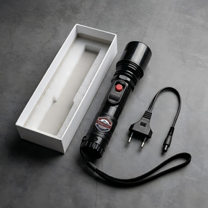 105 Super Bright Long Shot White LED Tactical Flashlight with <b>Remote</b> Switch for Outdoor Use Durable Promotional Flashlight - Product Image 1