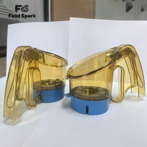 Distributeur d'assaisonnements pour fast-food style KFC, pot à épices pour poulet frit avec base bleue - Product Image 2