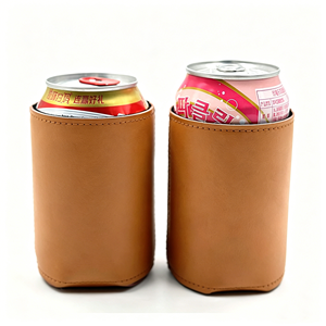 Funda Aislante de Neopreno para Latas de 330 ml, de Cuero PU de Alta Calidad - Product Image 1