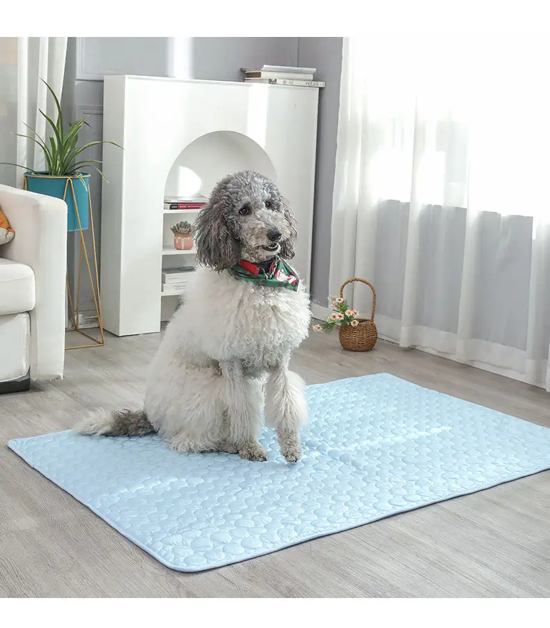 Custom Large 59*39 ''Lavable Sofá Cama Piso Suave Mascota Cachorro Perro Verano Cooling Mat Doggy Mats